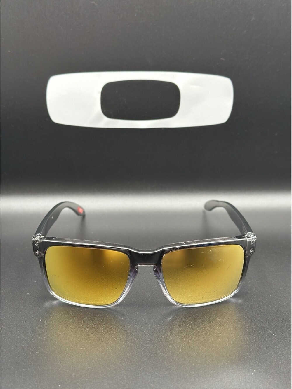 Oakley Holbrook Dark Ink Fade/24k Gold Iridium Lenses(No Icons/Rivets)